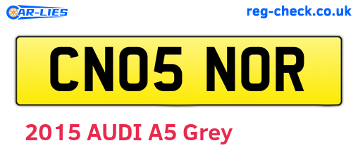 CN05NOR are the vehicle registration plates.