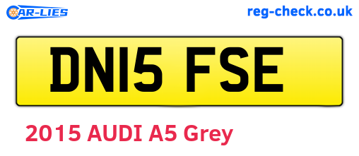 DN15FSE are the vehicle registration plates.