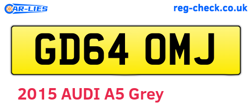 GD64OMJ are the vehicle registration plates.