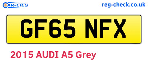 GF65NFX are the vehicle registration plates.
