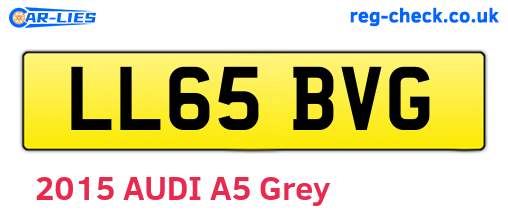 LL65BVG are the vehicle registration plates.