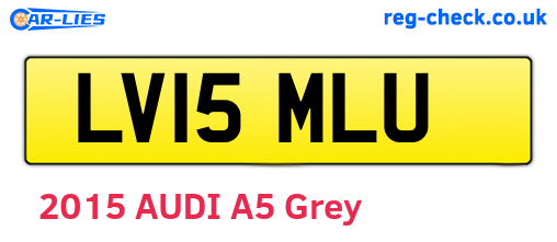 LV15MLU are the vehicle registration plates.