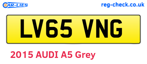 LV65VNG are the vehicle registration plates.