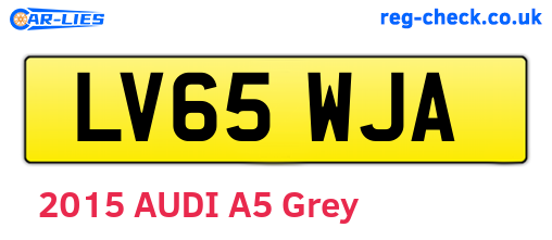 LV65WJA are the vehicle registration plates.