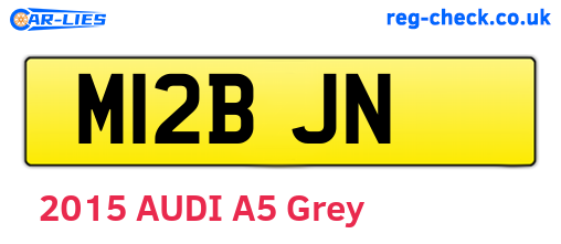 M12BJN are the vehicle registration plates.