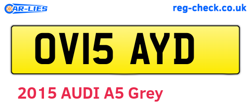 OV15AYD are the vehicle registration plates.