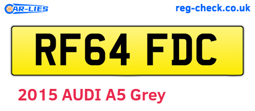RF64FDC are the vehicle registration plates.