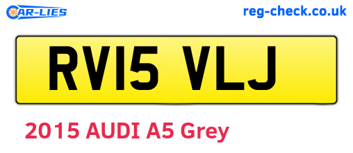 RV15VLJ are the vehicle registration plates.