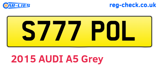 S777POL are the vehicle registration plates.