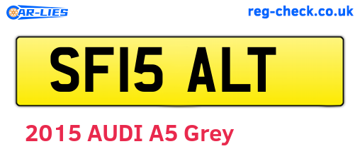 SF15ALT are the vehicle registration plates.