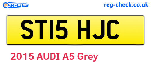 ST15HJC are the vehicle registration plates.