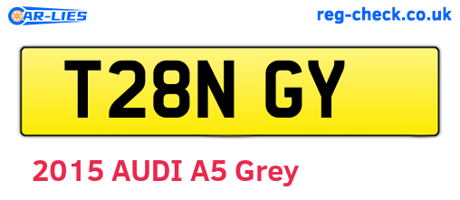 T28NGY are the vehicle registration plates.