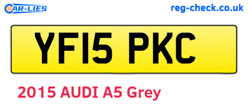 YF15PKC are the vehicle registration plates.