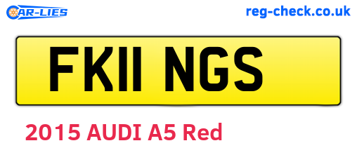 FK11NGS are the vehicle registration plates.