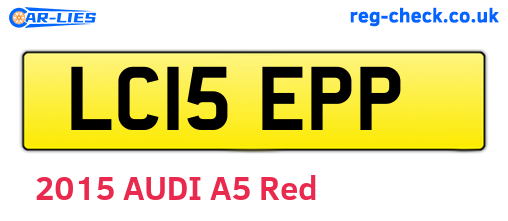 LC15EPP are the vehicle registration plates.
