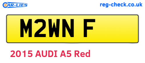 M2WNF are the vehicle registration plates.