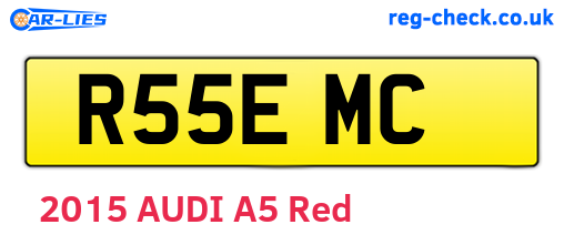 R55EMC are the vehicle registration plates.