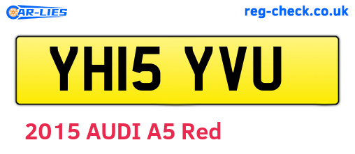 YH15YVU are the vehicle registration plates.