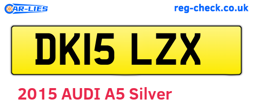 DK15LZX are the vehicle registration plates.
