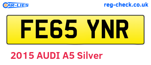 FE65YNR are the vehicle registration plates.