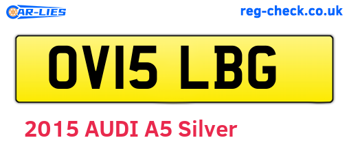OV15LBG are the vehicle registration plates.