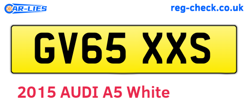 GV65XXS are the vehicle registration plates.