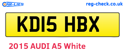 KD15HBX are the vehicle registration plates.