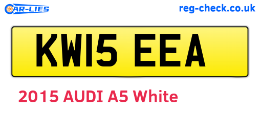 KW15EEA are the vehicle registration plates.