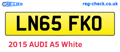 LN65FKO are the vehicle registration plates.
