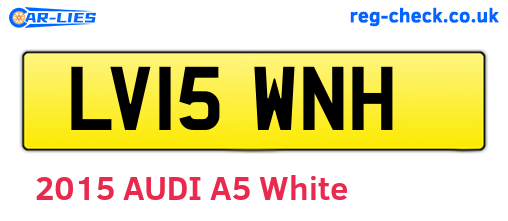 LV15WNH are the vehicle registration plates.