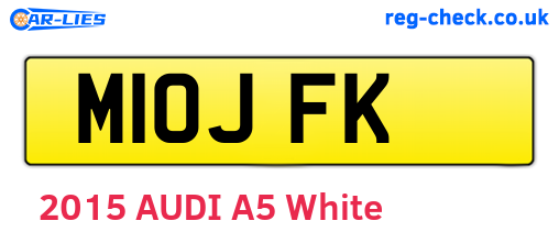 M10JFK are the vehicle registration plates.