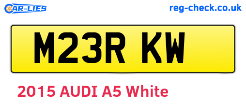 M23RKW are the vehicle registration plates.
