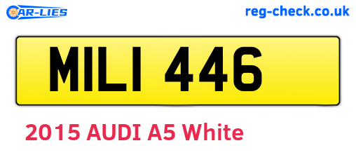 MIL1446 are the vehicle registration plates.