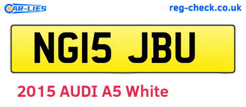 NG15JBU are the vehicle registration plates.
