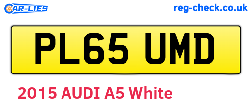 PL65UMD are the vehicle registration plates.