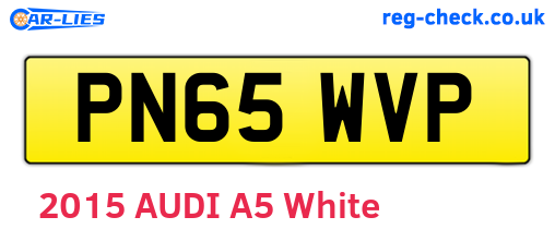 PN65WVP are the vehicle registration plates.