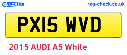 PX15WVD are the vehicle registration plates.