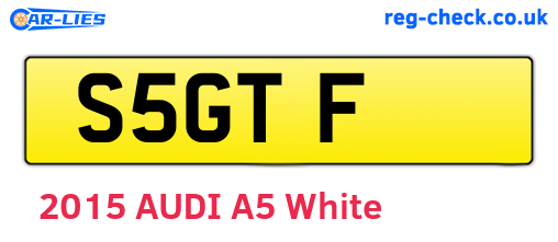 S5GTF are the vehicle registration plates.