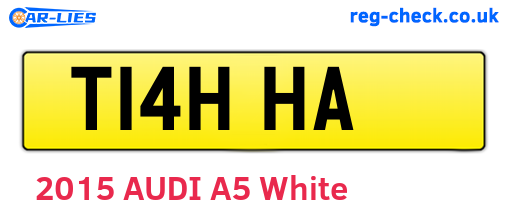 T14HHA are the vehicle registration plates.