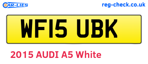 WF15UBK are the vehicle registration plates.