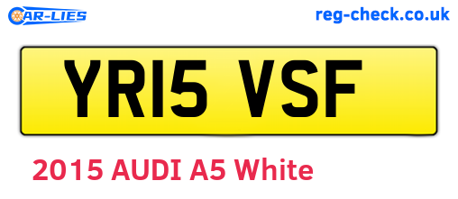 YR15VSF are the vehicle registration plates.