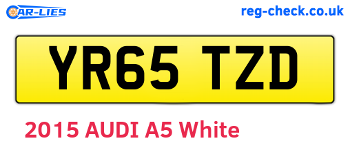 YR65TZD are the vehicle registration plates.