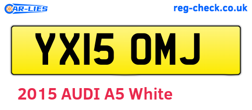 YX15OMJ are the vehicle registration plates.