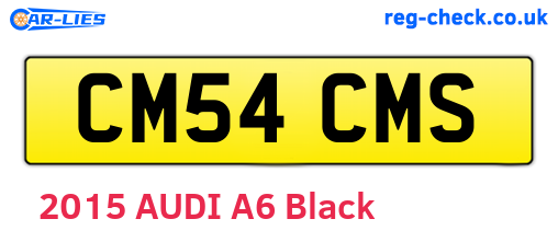 CM54CMS are the vehicle registration plates.