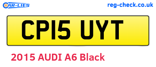 CP15UYT are the vehicle registration plates.