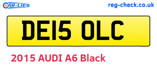 DE15OLC are the vehicle registration plates.