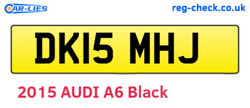DK15MHJ are the vehicle registration plates.