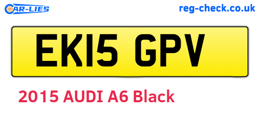 EK15GPV are the vehicle registration plates.