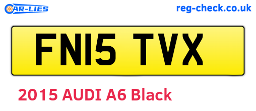 FN15TVX are the vehicle registration plates.