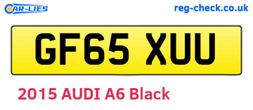 GF65XUU are the vehicle registration plates.